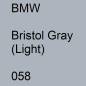 Preview: BMW, Bristol Gray (Light), 058.